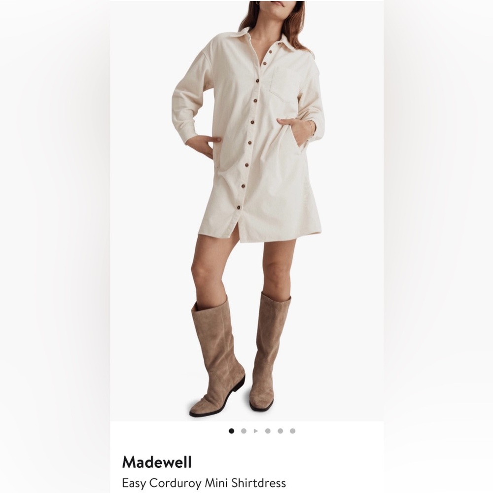 Madewell Corduroy Shirtdress